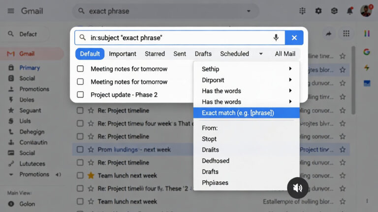how to search exact phrase in gmail