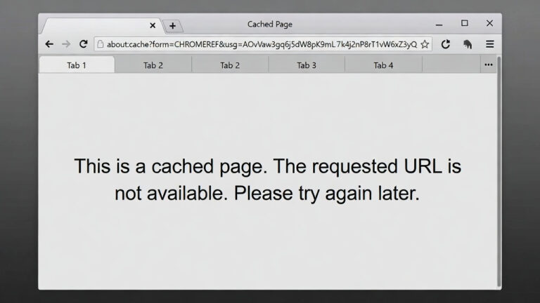 what is a cached page